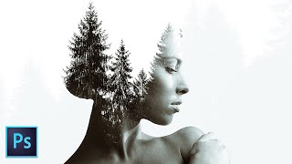 EASY Double Exposure  Photoshop Tutorial [upl. by Emilie]