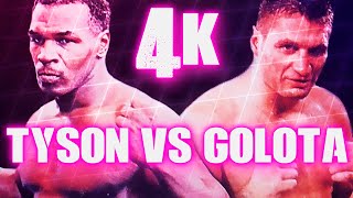 Mike Tyson vs Andrew Golota Highlights 4K [upl. by Rapsag]