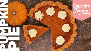 Classic Pumpkin Pie from Scratch  Full Recipe amp Tutorial  Cupcake Jemma [upl. by Alimaj]