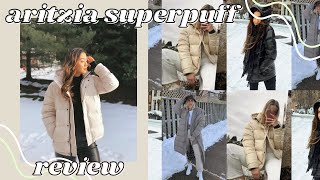 NEW ARITZIA SUPER PUFF JACKET REVIEW  TRYON  best winter jacket 2021 [upl. by Llenyl]