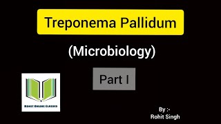 Treponema Pallidum Part I  Microbiology [upl. by Eladnar6]