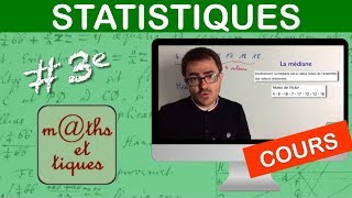 LE COURS  Statistiques  Troisième [upl. by Tnecnev]