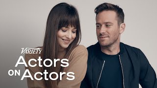 Armie Hammer amp Dakota Johnson  Actors on Actors  Full Conversation [upl. by Scoter]