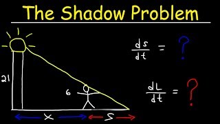 Related Rates  The Shadow Problem [upl. by Tuorah]