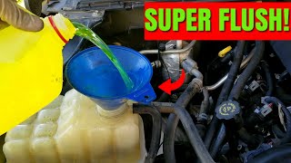 How To Flush Your Coolant System  Chevy Silverado Coolant Change Drain amp Fill [upl. by Enair]