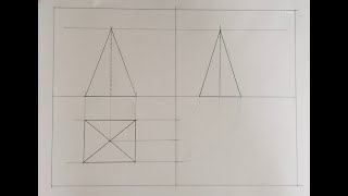 proiezione ortogonale di piramide rettangolare [upl. by Fritts]