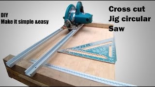 Homemade circular saw crosscut jig [upl. by Ymmas781]