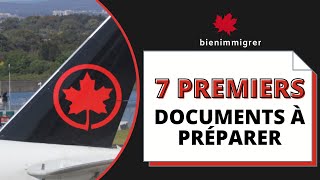 Immigrer au Canada  Les 7 premiers documents à préparer pour démarrer ton projet dimmigration [upl. by Anileve663]