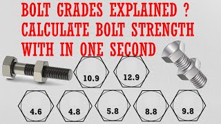 Bolt grade explained [upl. by Saibot870]