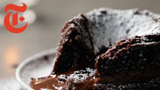 Chocolate Lava Cake for Two  NYT Cooking [upl. by Eejan565]