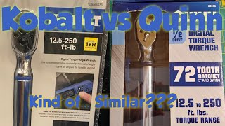 Quinn vs Kobalt Digital Torque Wrenches Harbor Freight vs Lowes [upl. by Shawna191]