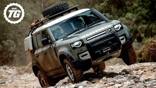 FIRST DRIVE New Land Rover Defender Review 4K  Top Gear [upl. by Ilowell]