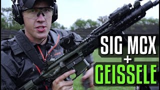 Sig MCX with Geissele Super MCX SSA Trigger [upl. by Aicatsan]