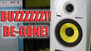 How To Stop The Electrical Noise From Studio Monitors [upl. by Aiuqes]