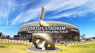 Walking Tour OPTUS STADIUM Perth Australia 4K UHD [upl. by Harman836]