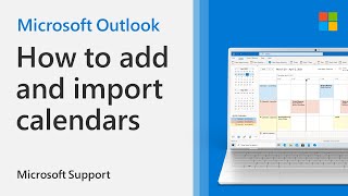 How to add or import a calendar to Outlook  Microsoft [upl. by Rebeh]