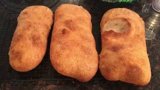 Ciabatta Bread  Authentic Italian Ciabatta [upl. by Aytnahs]