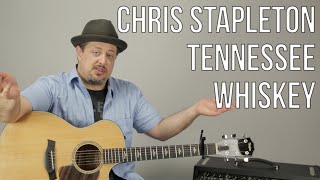 Chris Stapleton  Tennessee Whiskey  Guitar Lesson  How To Play Super Easy Beginner Acoustic [upl. by Reinwald]