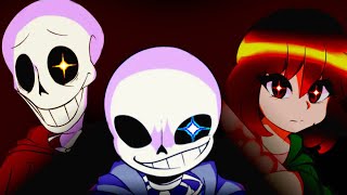 Undertale BAD TIME TRIO New Version [upl. by Anomahs]