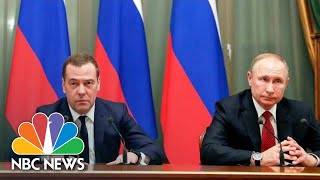 Russian Government Resigns To Make Way For Vladimir Putin’s Constitutional Changes  NBC News [upl. by Yhprum]