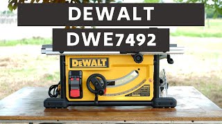 DEWALT DWE7492 Table Saw Review [upl. by Alliw]