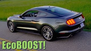 2015 Ford Mustang EcoBoost 060 MPH Review  Highway MPG Road Test [upl. by Harewood595]