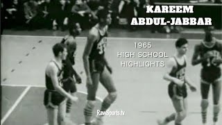 quotRAREquot KAREEM ABDULJABBAR quot1965 High School Highlightsquot POWER MEMORIAL vs RICE [upl. by Otir]