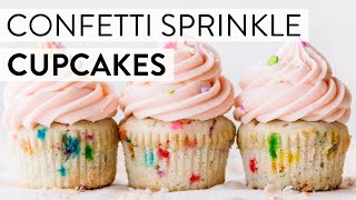 Confetti Sprinkle Cupcakes  Sallys Baking Recipes [upl. by Finlay796]