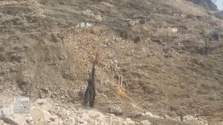 Raw video The MOAB aftermath in Afghanistan [upl. by Kozloski]