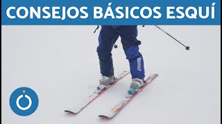 CLASE BÁSICA DE ESQUÍ  Posición Base ⛷ [upl. by Siroval]