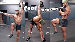 THE PERFECT KETTLEBELL CORE WORKOUT  Six Pack Abs Workout [upl. by Rushing]