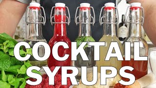 5 x Essential syrups for making cocktails [upl. by Dann676]