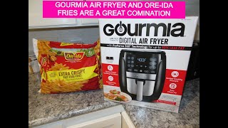 GOURMIA AIR FRYER AND OREIDA FASTFOOD FRIES  HOW TO USE THE GOURMIA AIR FRYER [upl. by Nyllij]