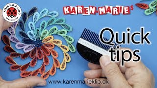 Quilling Quick Tips  June Mandala [upl. by Leid]