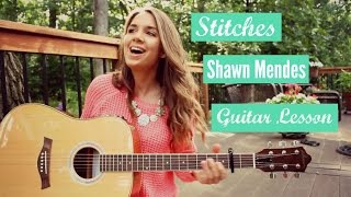 Stitches  Shawn Mendes  Guitar Tutorial [upl. by Auqenes117]