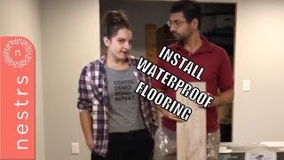 How To Install NuCore Waterproof Flooring  Nestrs [upl. by Nyral]