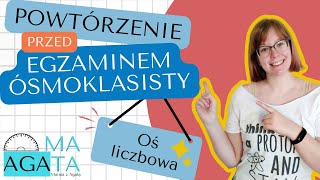 18 Oś liczbowa i układ współrzędnych na płaszczyźnie  Powtórzenie przed egzaminem ósmoklasisty [upl. by Wilona]