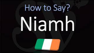 How to Pronounce Niamh CORRECTLY Irish Names Pronunciation [upl. by Xirdnek]