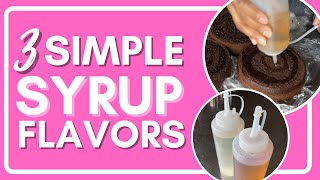 SIMPLE SYRUP FLAVORS FOR CAKE  3 Easy Recipes [upl. by Len]