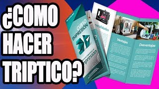 Como hacer un triptico con Publisher [upl. by Ennaitsirk354]