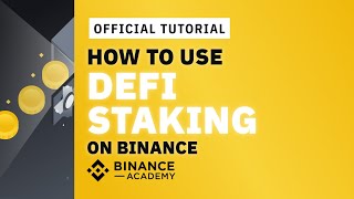 How to Use DeFi Staking on Binance  Binance Official Guide [upl. by Rusell]