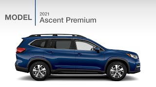 2021 Subaru Ascent Premium SUV  Trim Review [upl. by Alegre]