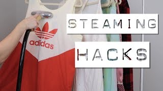 HOW TO STEAM CLOTHES  5 Steaming Hacks From A Poshmark Seller [upl. by Jarvis]