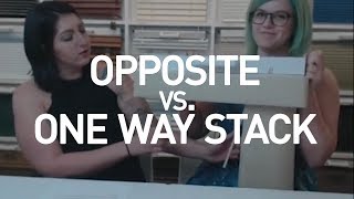 Opposite vs One Way Stack On Vertical Blinds [upl. by Divadleahcim]