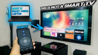 CONVERTING LAPTOP INTO A SMART TV🔥  HOW TO CONNECT LAPTOP TO TV [upl. by Tegdirb470]