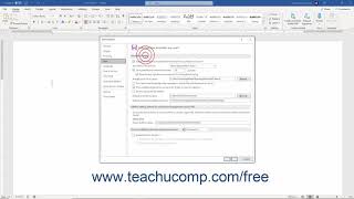 Word 2019 and 365 Tutorial Setting Word Options Microsoft Training [upl. by Nylatsirk576]