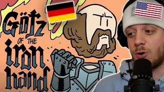 American Reacts to German knight Götz von Berlichingen The Iron Hand [upl. by Suirradal]