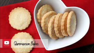 Easy 3 Ingredient Shortbread Cookie Recipe [upl. by Aihsik889]