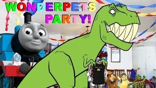 Wonderpets Team B Saves the Party with the Help of Thomas the Tank Engine [upl. by Wilt364]