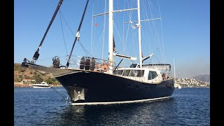 22 m Steel Hull MotorSailer CE Ocean Class  For Sale from First Owner Interior video Tour [upl. by Ayal294]